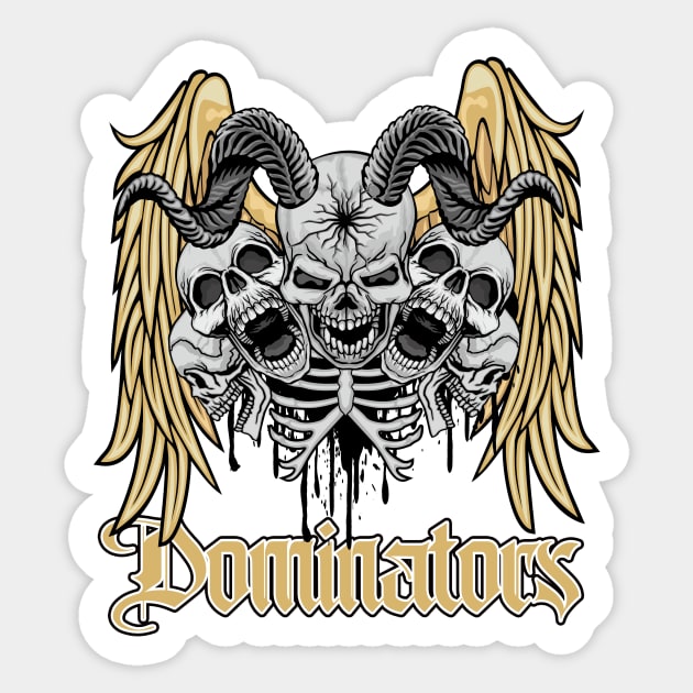 Dominators Sticker by black8elise